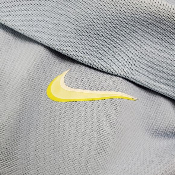 Nike Golf Tour Performance Mens L Large Dri-Fit Shirt Polo Blue White Geometric - Picture 7 of 11